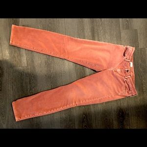 GAP Red Skinny Corduroy Pants